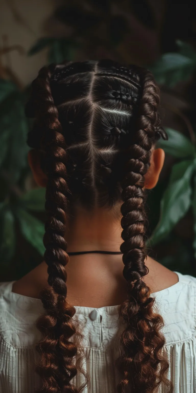 braids with curls at the end Boho braids, Waterfall Hair twists, Braid, Cornrows