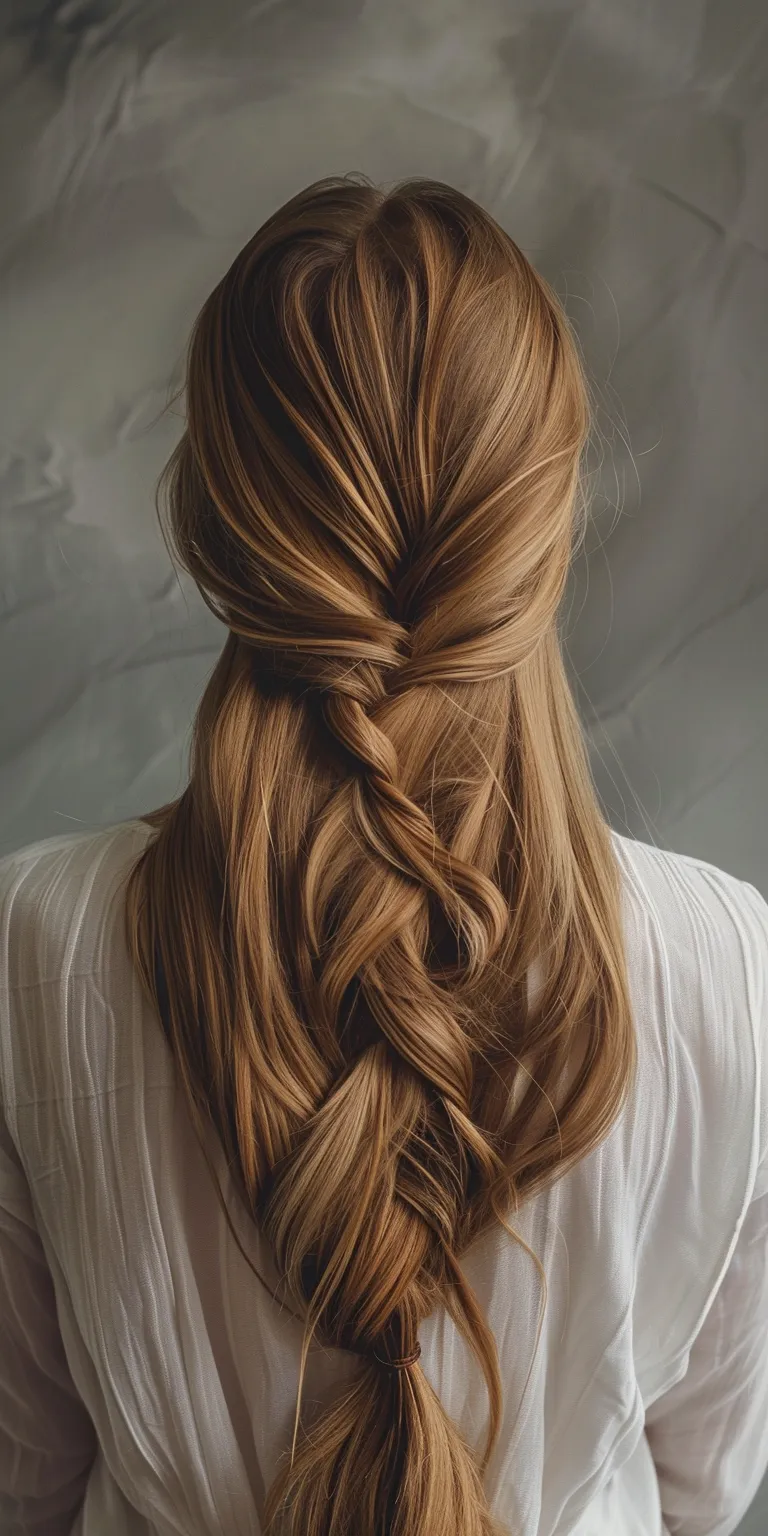 hairstyles for long hair Braid, Waterfall braids, French braid, Boho twist