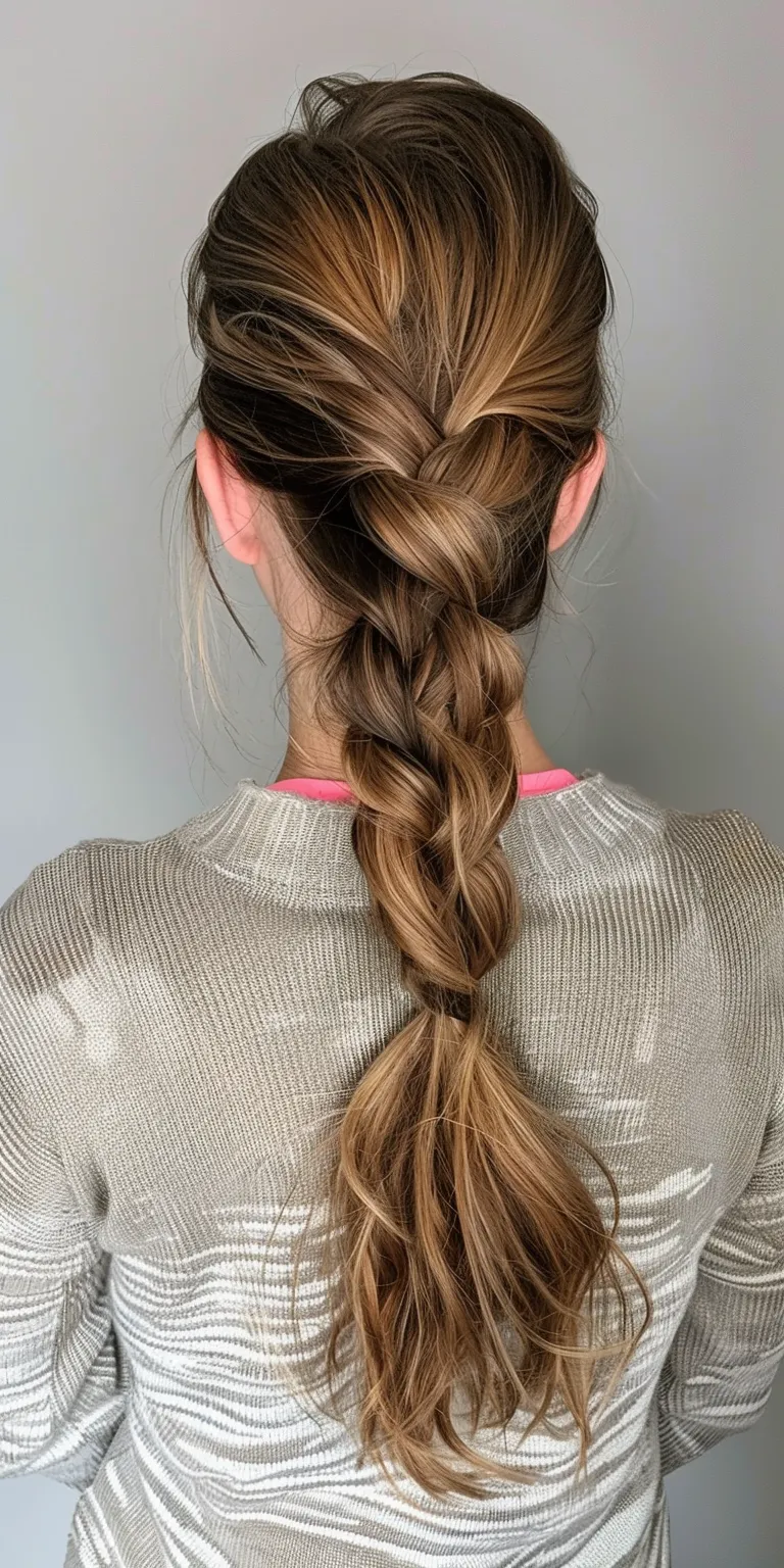 cute simple hairstyles Waterfall braids, French braid, twist, Braid, Updo