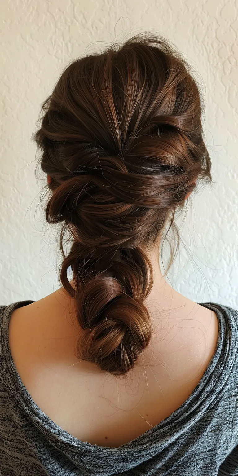 easy hairstyles French braid, Waterfall braids, twist, Updo, Braid