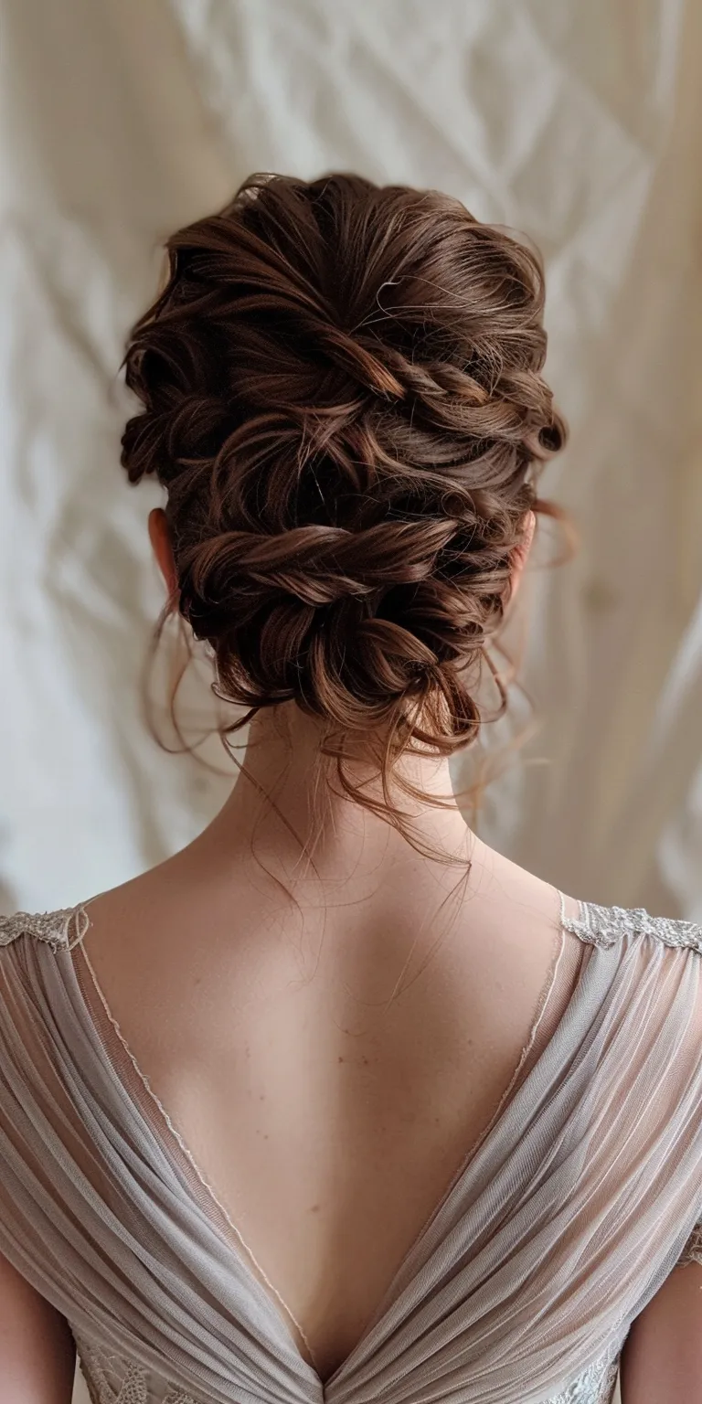 cute updos Updo, Milkmaid braid, Chignon, Waterfall braids, French braid