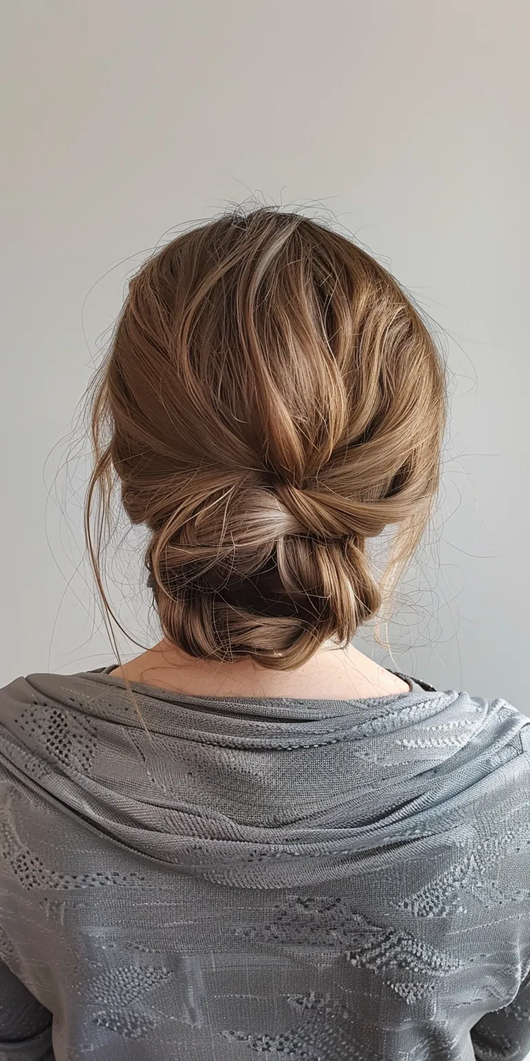 round face shape hairstyles Updo, Chignon, French twist, Ballerina bun, Milkmaid braid