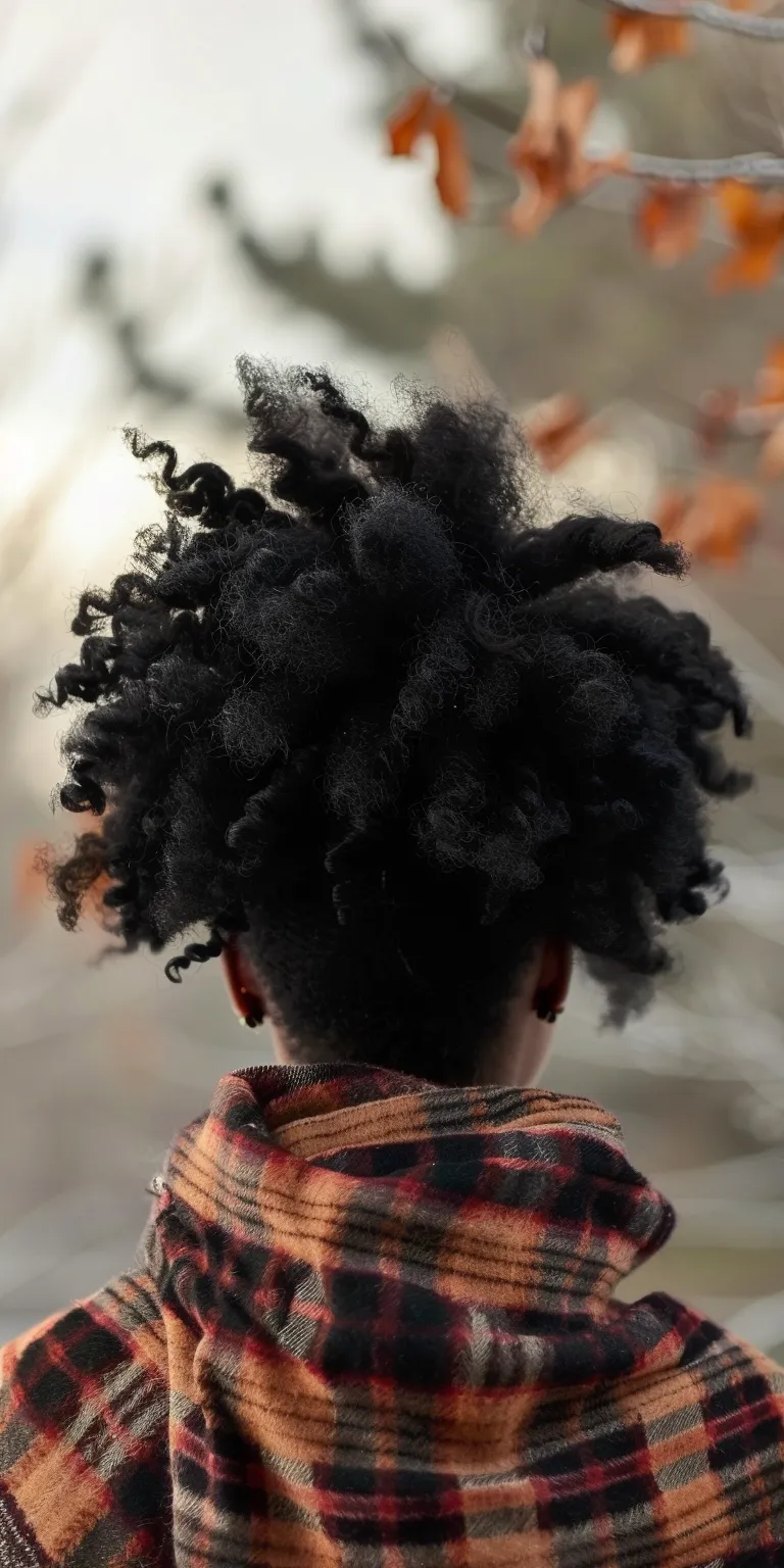 winter hairstyles Afro puffs, Kinky hair, Digital perm, Jheri curl, Crochet braids