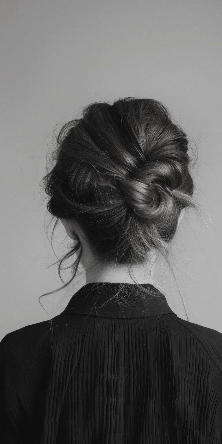 popular hairstyles Chignon, Updo, Ballerina bun, French twist, Milkmaid braid