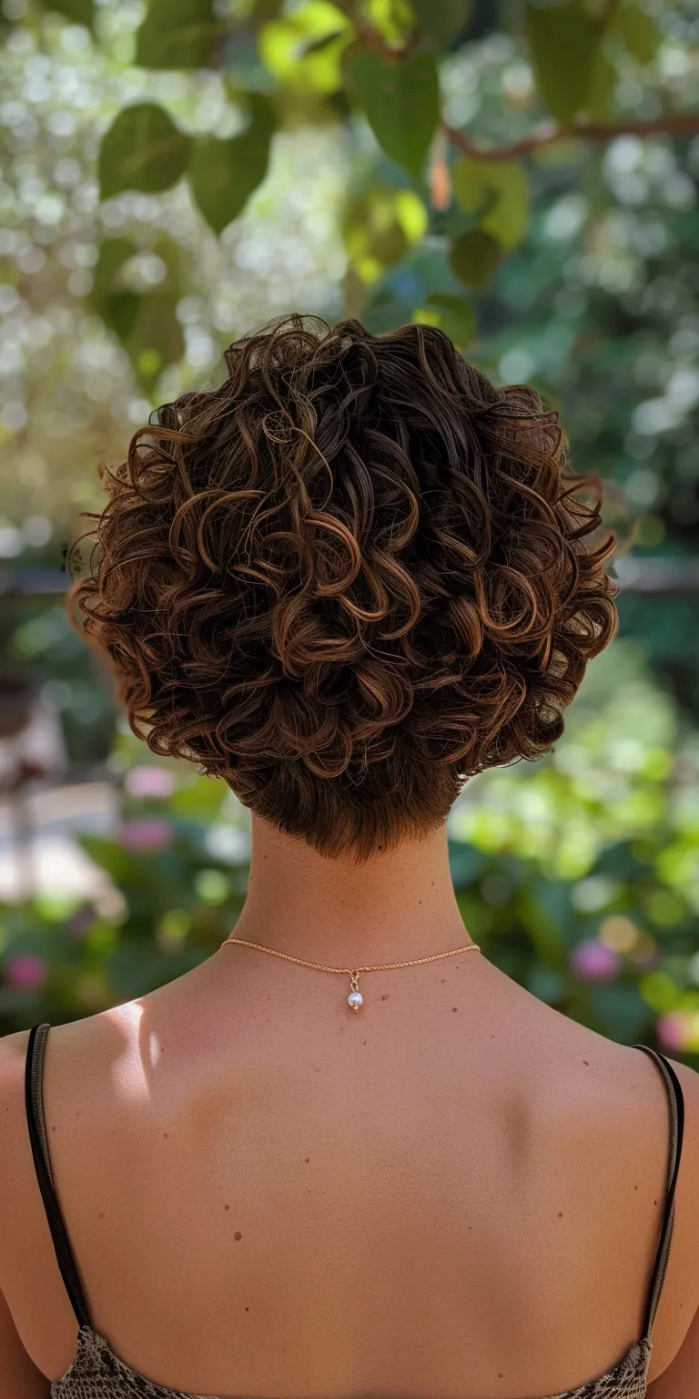 curly hairstyles Digital perm, Updo, Ringlets, Asymmetric cut, Curly hair