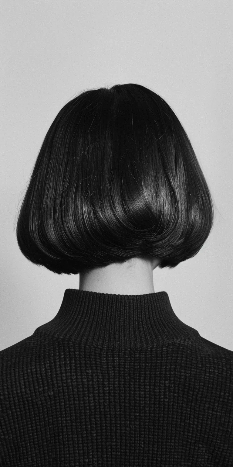 wispy bangs Asymmetric cut, Bob Chignon, Bouffant, Finger wave