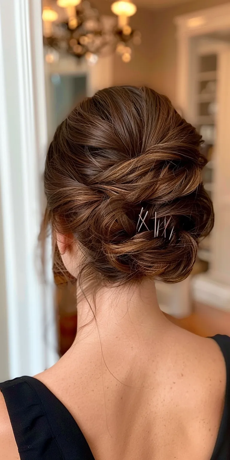 claw clip hairstyles Updo, Chignon, French twist, Waterfall braids, braid