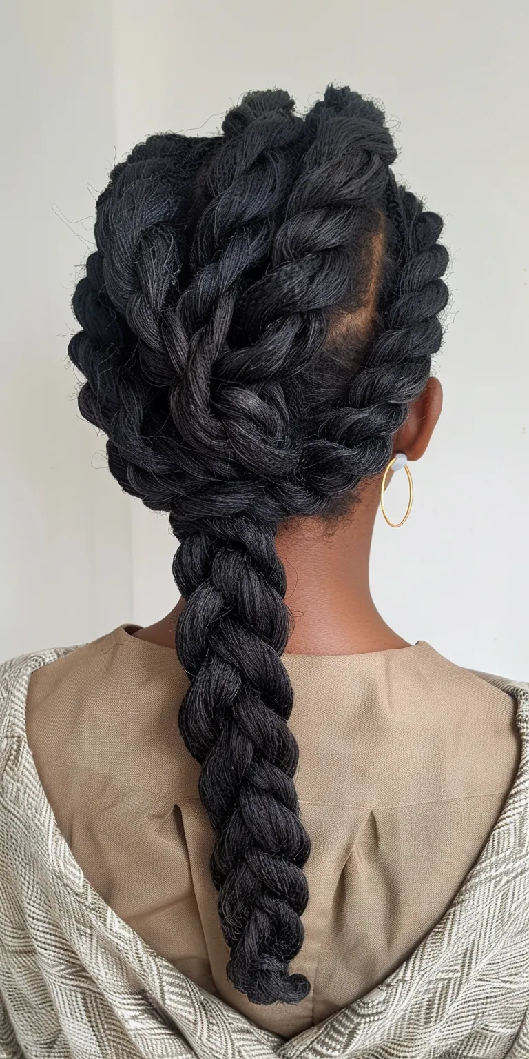 knotless twist Waterfall braids, French twist, Hair twists, Braid, braid