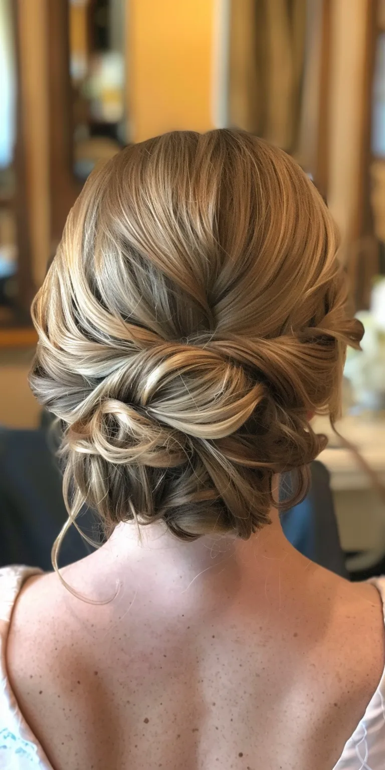 wedding hairstyles for bridesmaids Updo, French twist, Ballerina bun, Chignon, Waterfall braids