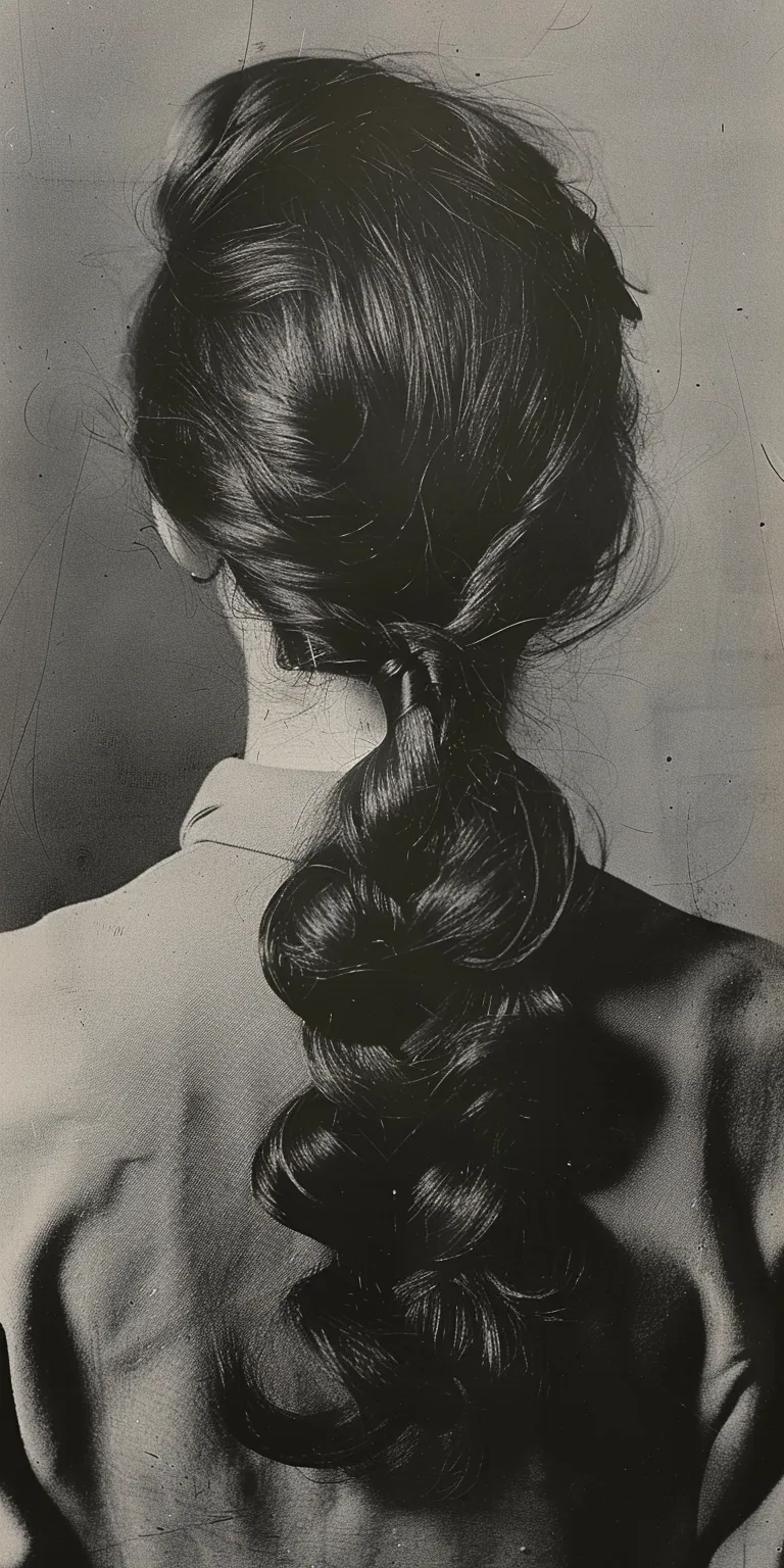 1960 hairstyles Chignon, French twist, Milkmaid braid, Japanese women's hairstyles, Updo