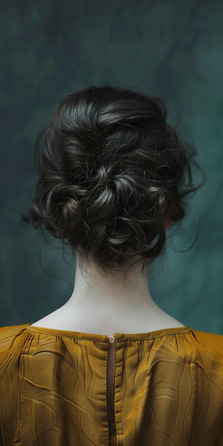 ball hairstyles Updo, Chignon, Milkmaid braid, Japanese women's hairstyles, Historical Christian