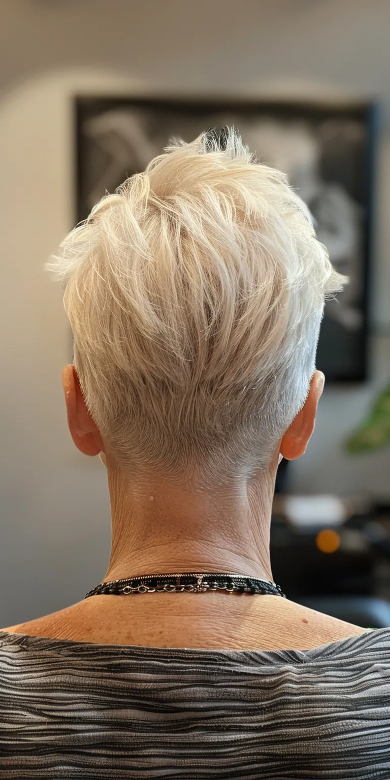 shaved hairstyles for women Asymmetric cut, Short brush Professional Pixie Digital perm