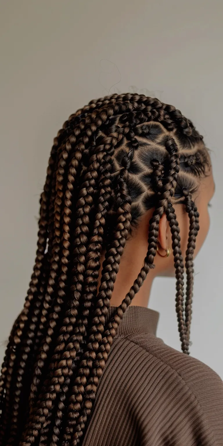 small box braids Crochet braids, Hair twists, Waterfall Boho Cornrows