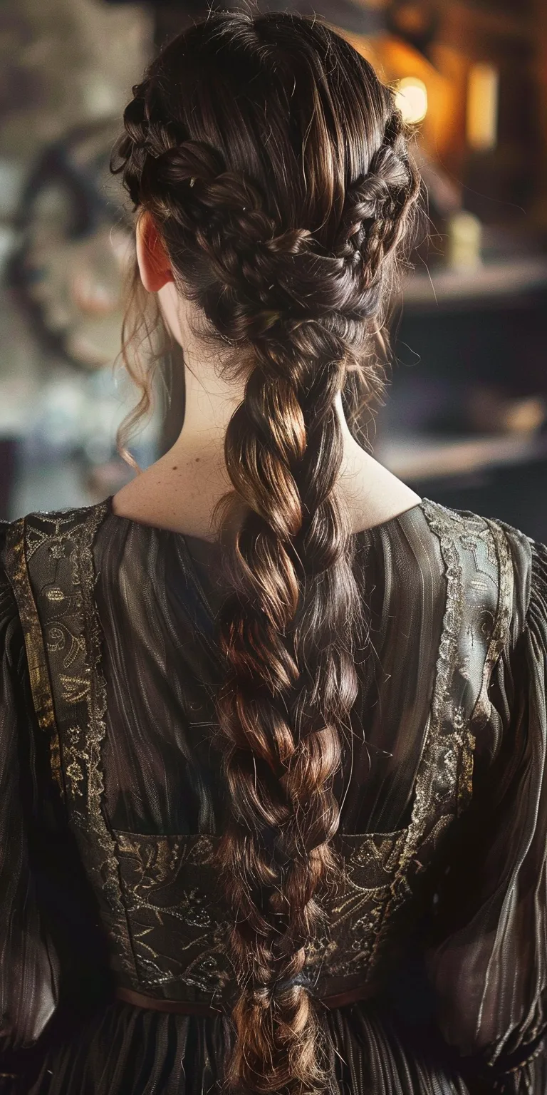 medieval hairstyles Braid, Boho braids, French braid, Historical Christian hairstyles, Milkmaid braid