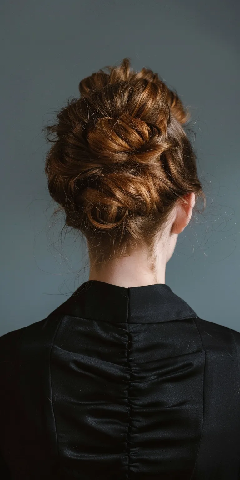 hair up hairstyles Updo, Chignon, Ballerina bun, French twist, Milkmaid braid