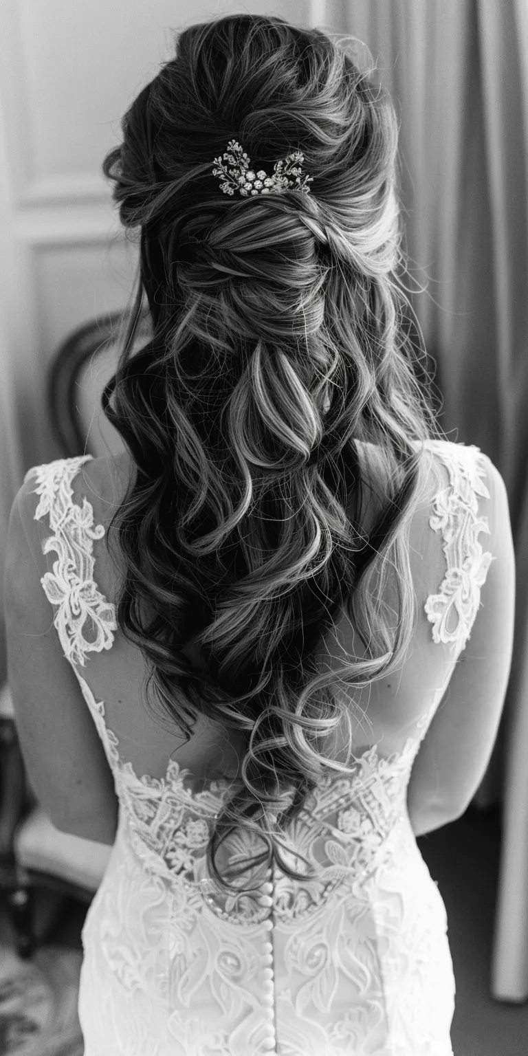 wedding hairstyles for long hair Updo, Chignon, Waterfall braids, Boho Layered