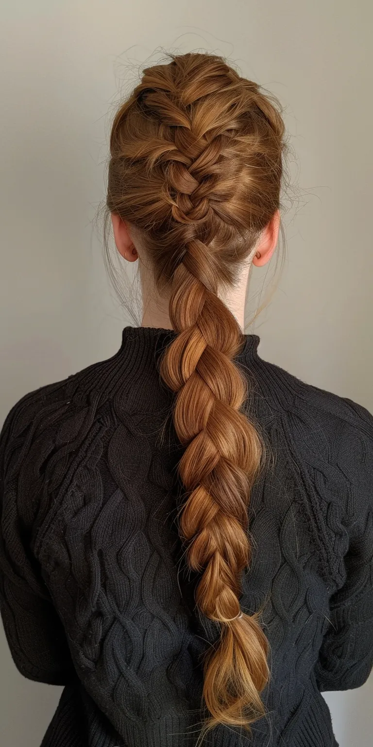 neat braid gel French braid, twist, Waterfall braids, Updo, Milkmaid