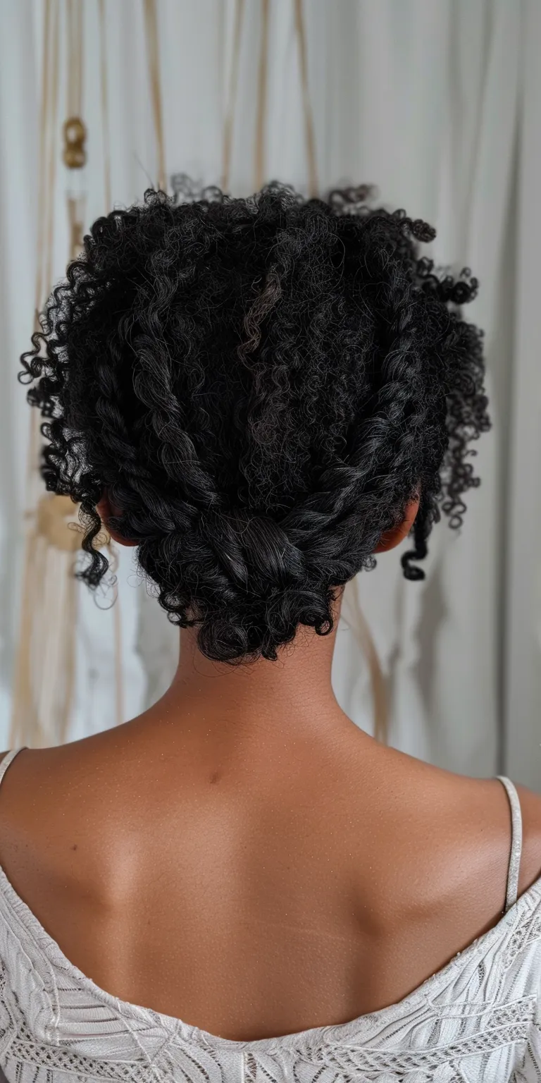 frontal hairstyles Waterfall braids, Hair twists, French twist, Updo, Milkmaid braid