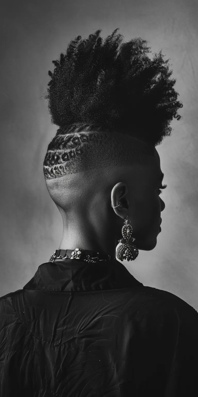 mohawk styles Mohawk, Pompadour, Afro puffs, Kinky hair, Historical Christian hairstyles