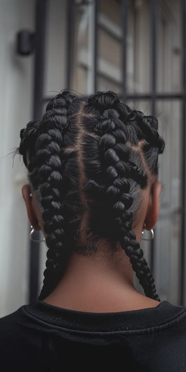 peek a boo knotless braids Waterfall braids, Hair twists, Braid, Boho French twist