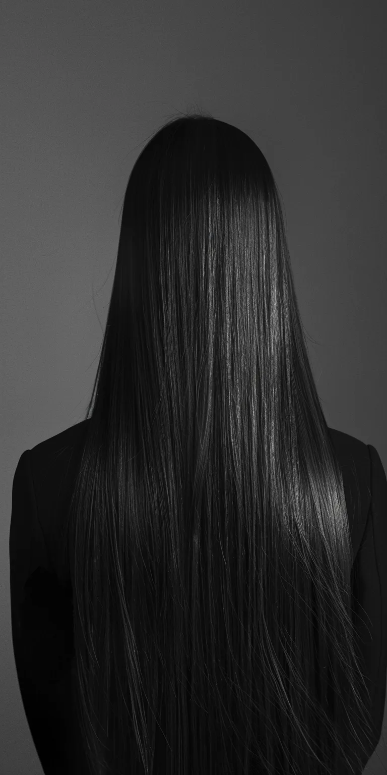 long straight hairstyles Long hair, Asymmetric cut, Layered Extensions, Curtained hair