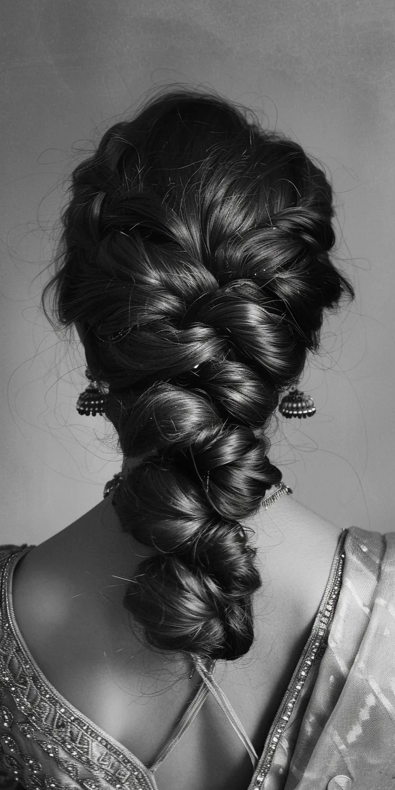 gentleman hairstyle French braid, Waterfall braids, Chignon, Boho Braid