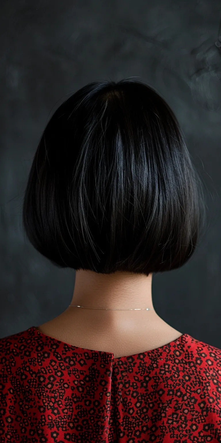 short hairstyles for fat faces and double chins Asymmetric cut, Bob Japanese women's hairstyles, Short brush Chignon