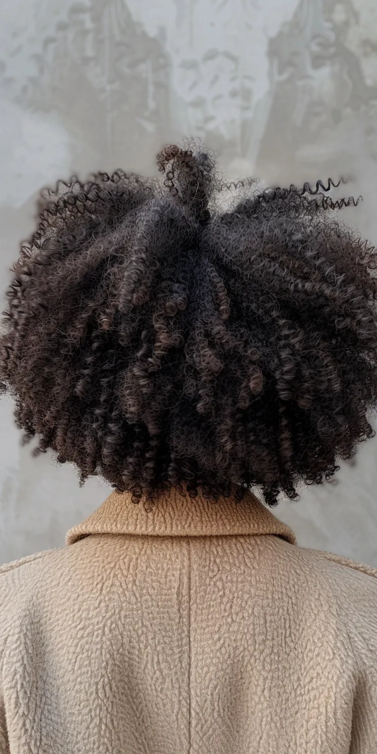 natural curly hairstyles Afro puffs, Kinky hair, Digital perm, Crochet braids, Hair twists