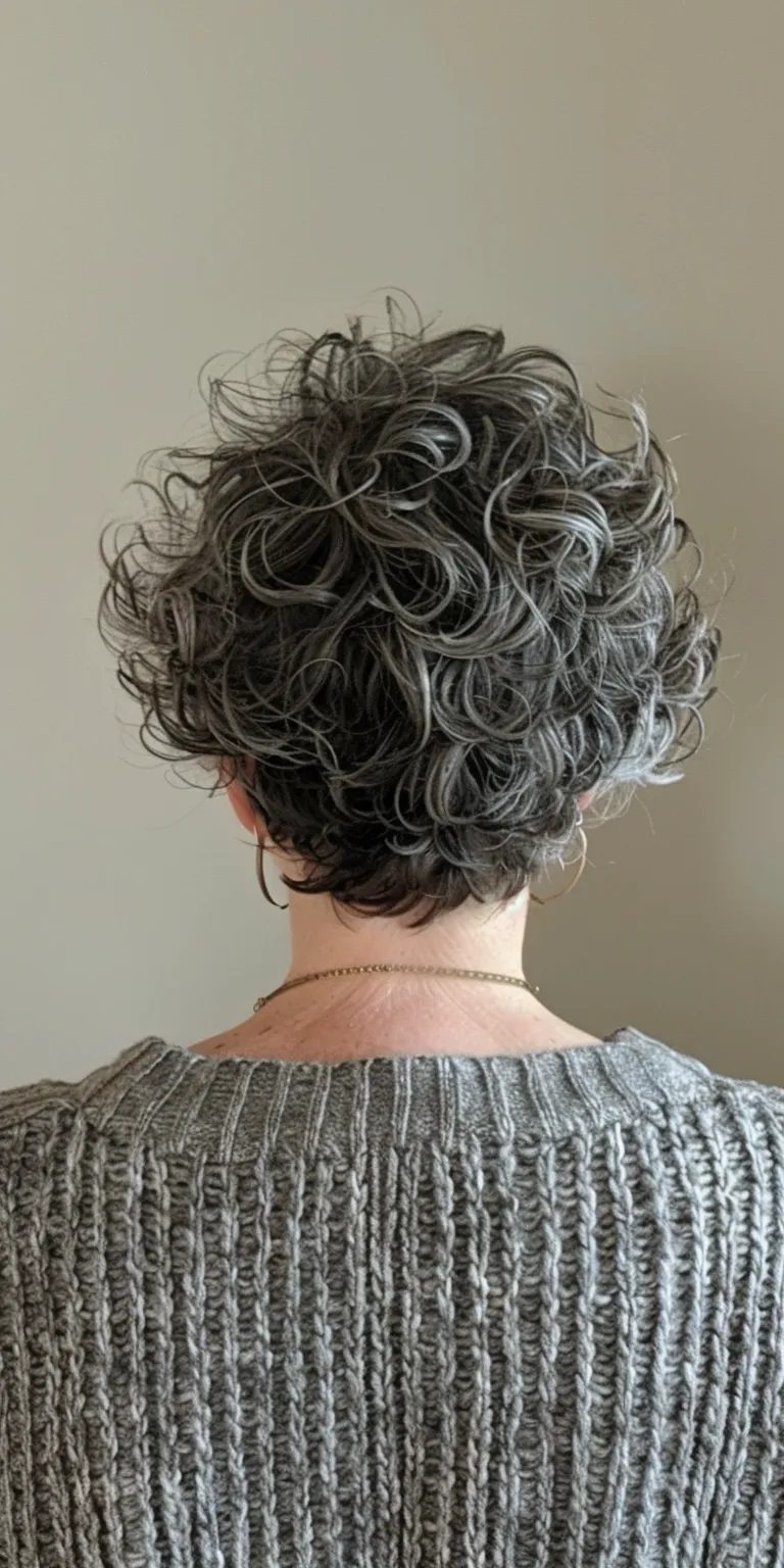 short haircuts for women over 60 Digital perm, Short brush cut, Asymmetric Professional Pompadour