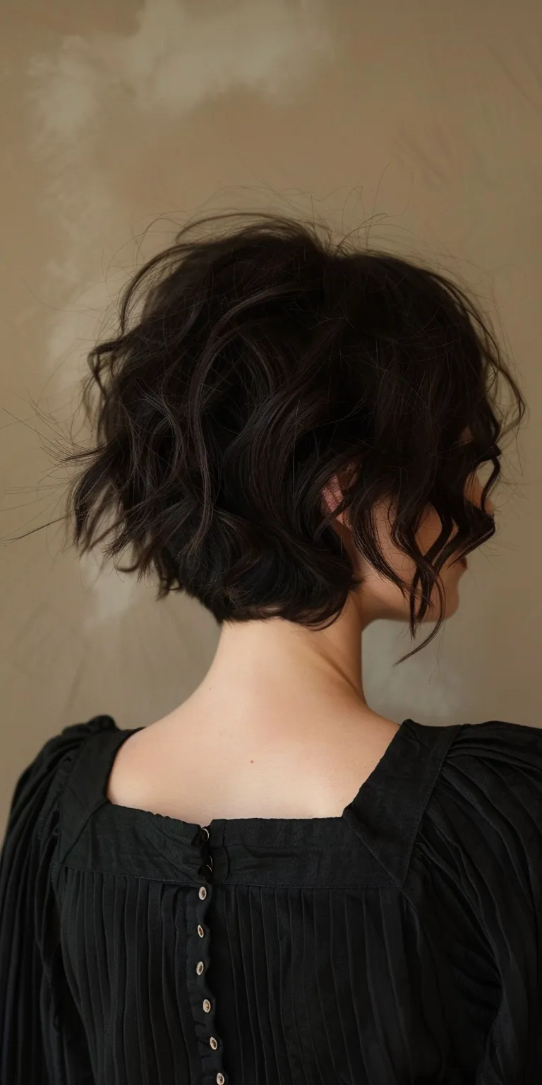 wispy bangs Updo, Chignon, Asymmetric cut, Layered hair, Japanese women's hairstyles