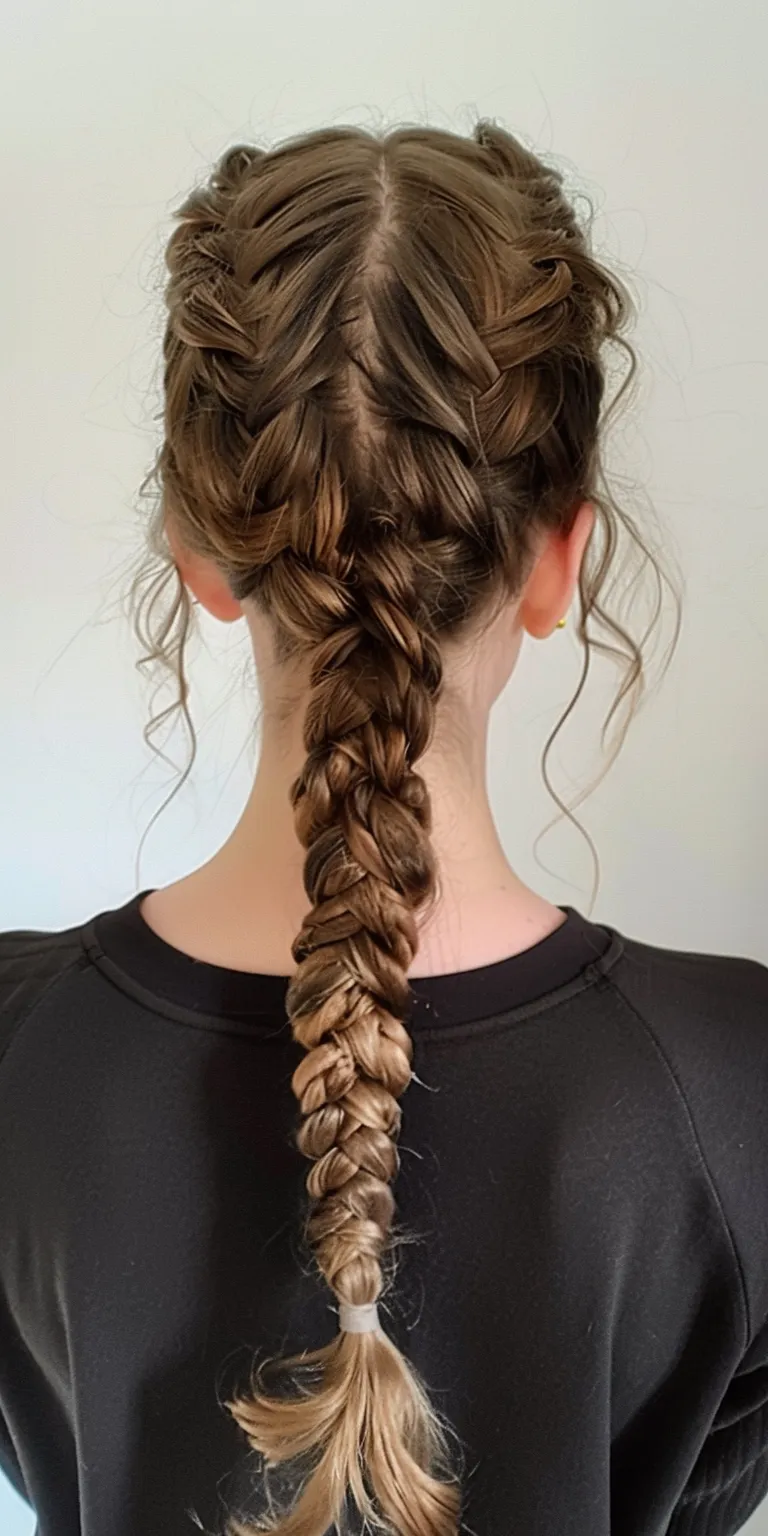 2 braid hairstyles French braid, Waterfall braids, twist, Braid, Milkmaid