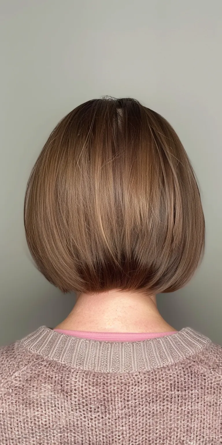 short bob with bangs Asymmetric cut, Short brush Japanese women's hairstyles, Professional Digital perm