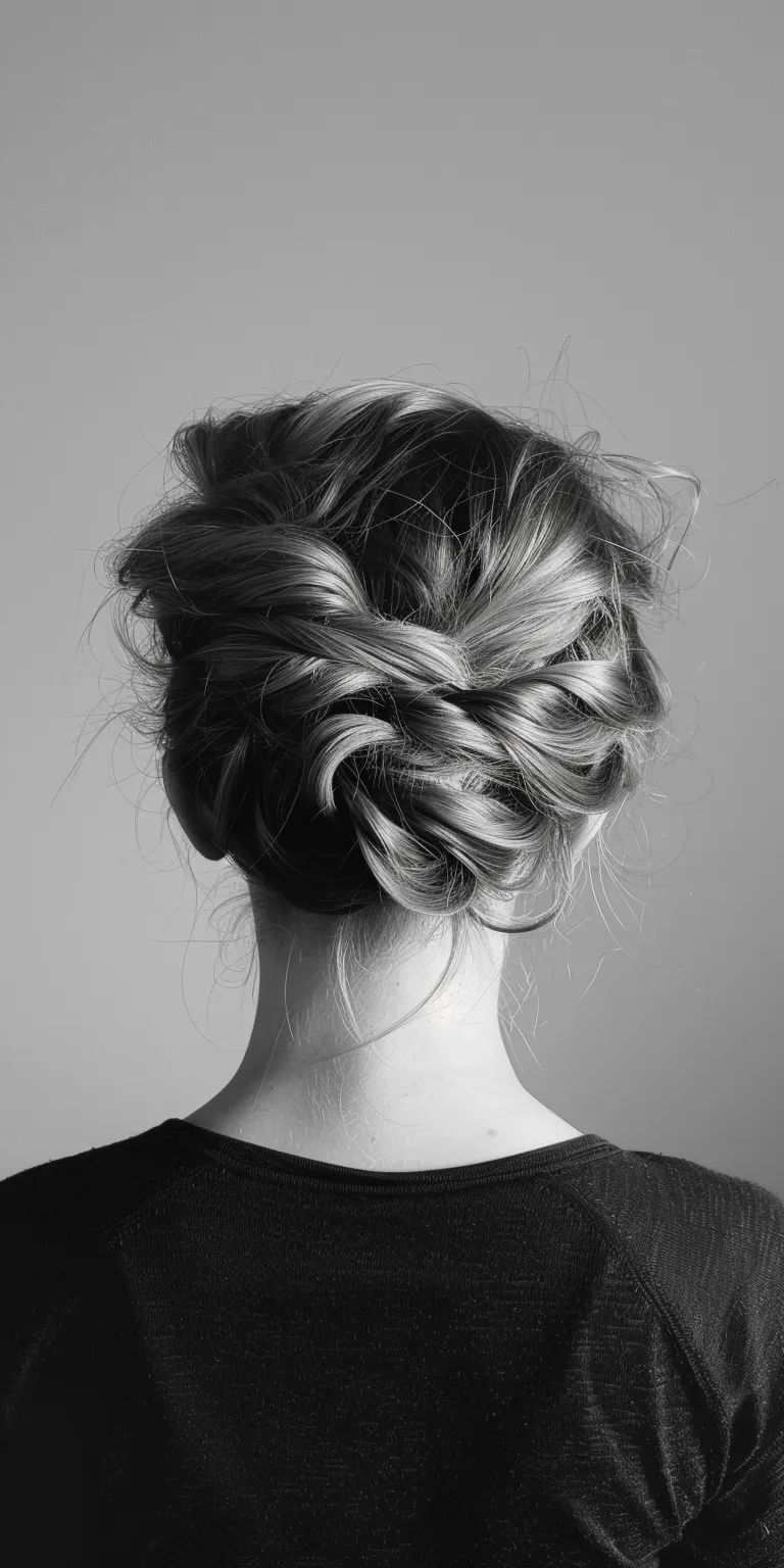 alt hairstyles Chignon, Updo, Milkmaid braid, French twist, braid