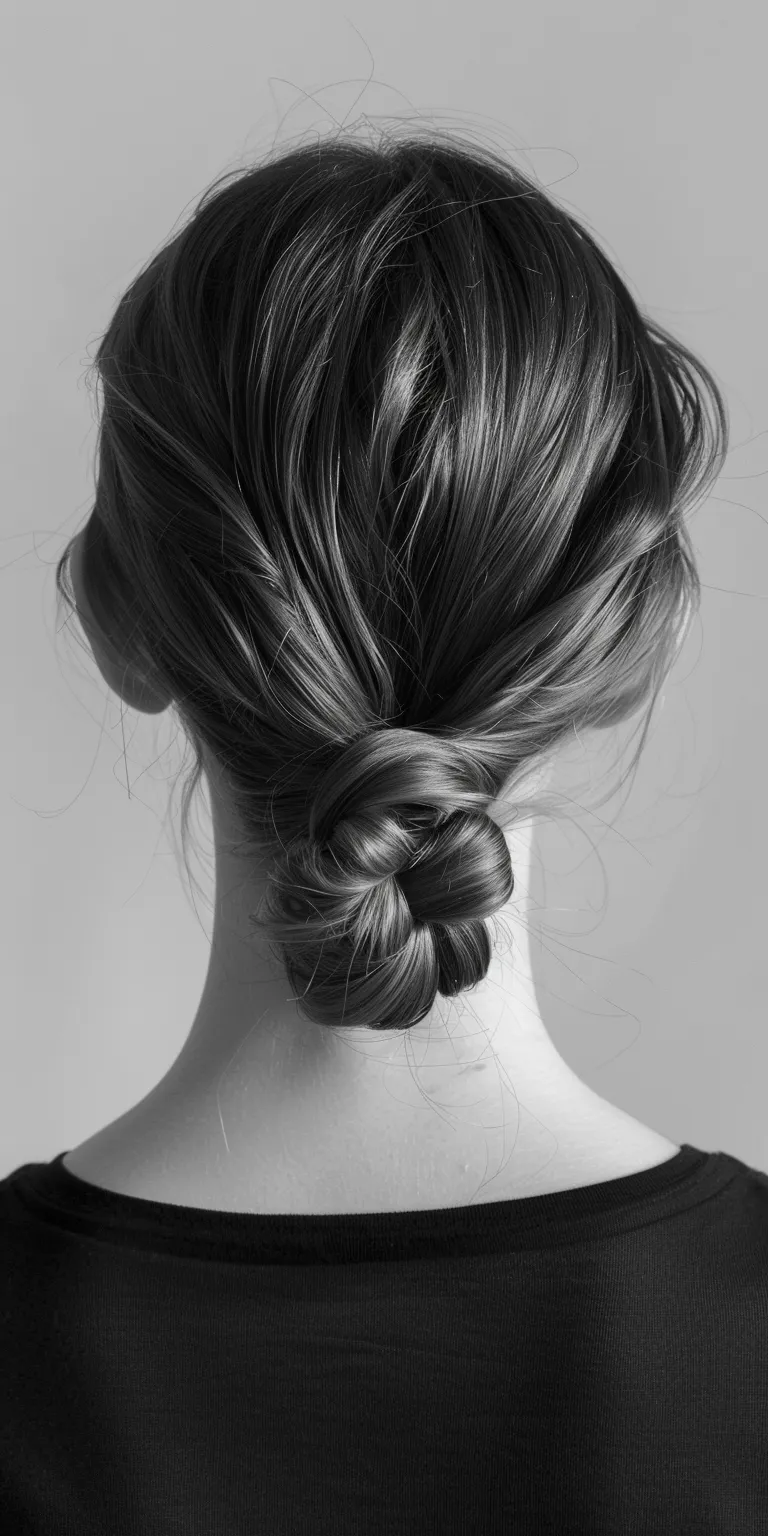 hairstyle for square face Chignon, French braid, twist, Updo, Braid