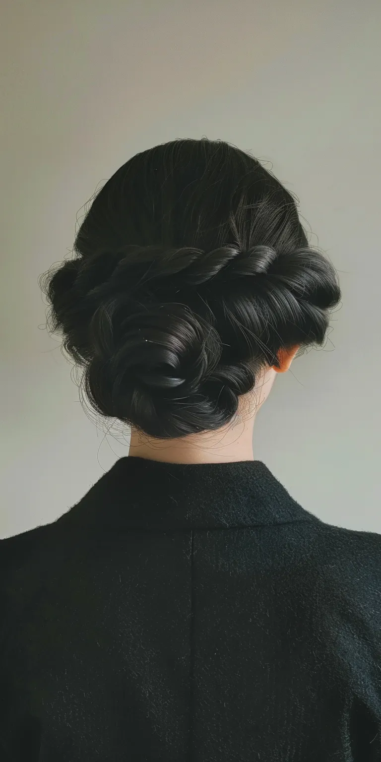 hairdo simple Updo, Chignon, French twist, Ballerina bun, Finger wave