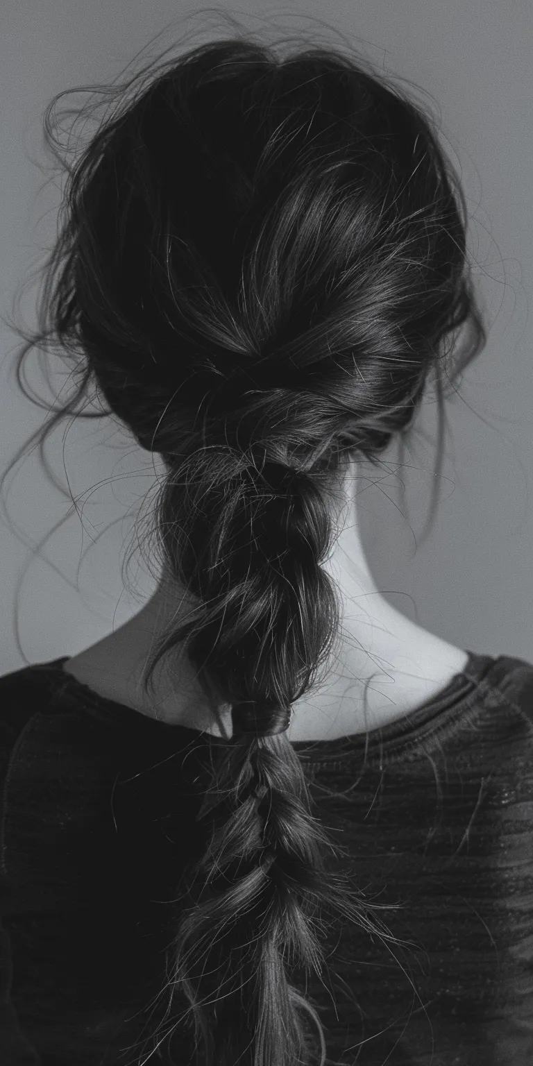 pony tails hair styles Chignon, French braid, Milkmaid Updo, Braid