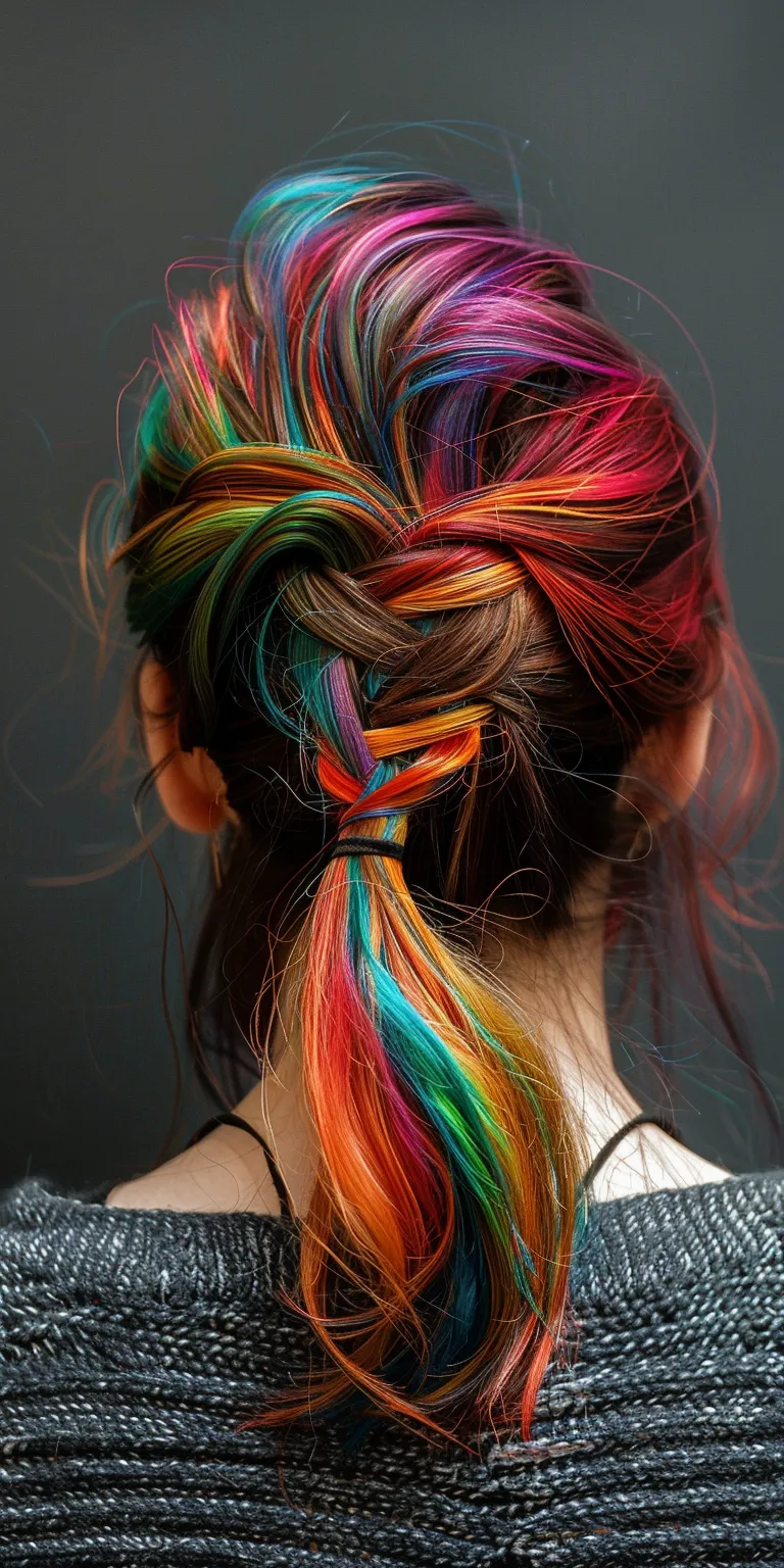 hair styles and colors Feathered hair, French twist, Waterfall braids, braid, Hair twists