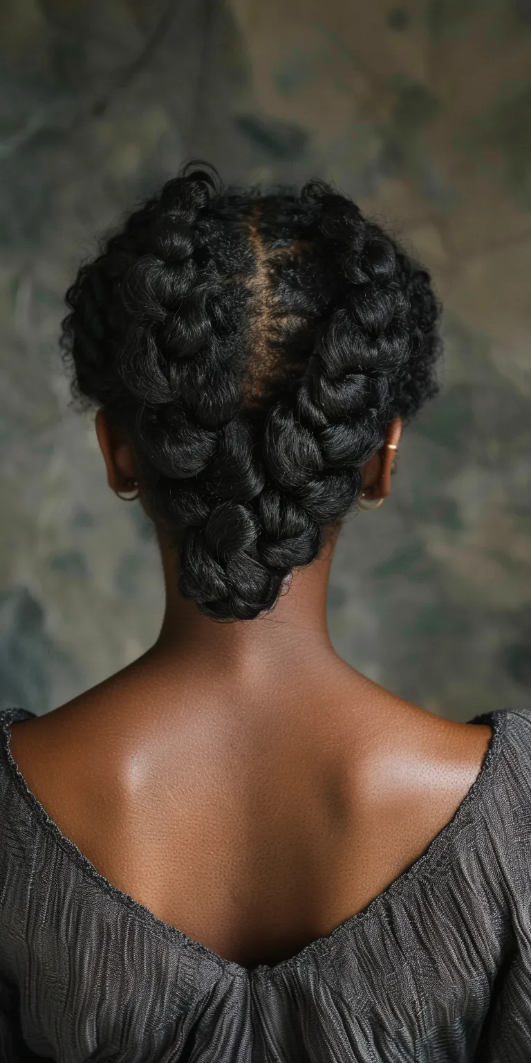 simple hairstyles French twist, Finger wave, Chignon, Hair twists, Waterfall braids