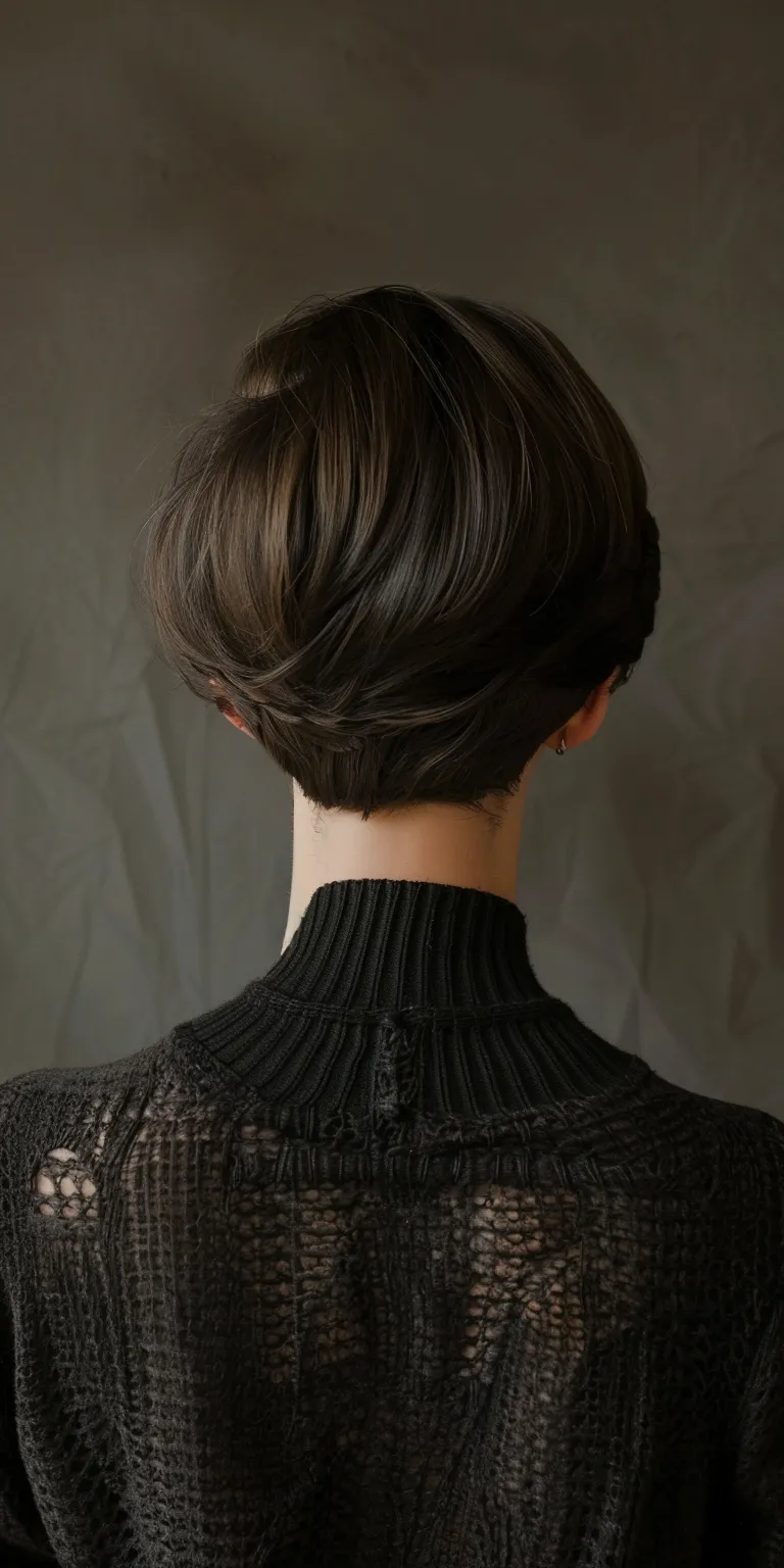 hairstyles for receding hairline Asymmetric cut, French twist, Chignon, Short brush Updo