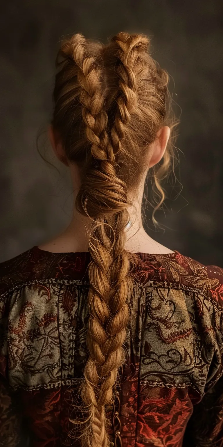 medieval hairstyles Braid, French braid, Boho braids, Milkmaid Historical Christian