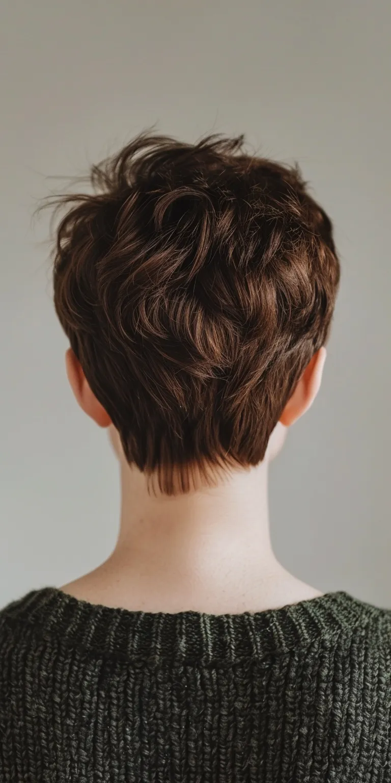 short haircuts for round faces Asymmetric cut, Digital perm, Updo, French twist, Chignon