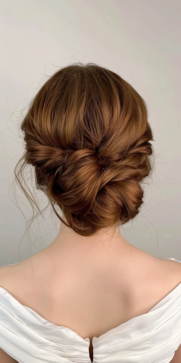 ball hairstyles Updo, Chignon, Milkmaid braid, French twist, braid