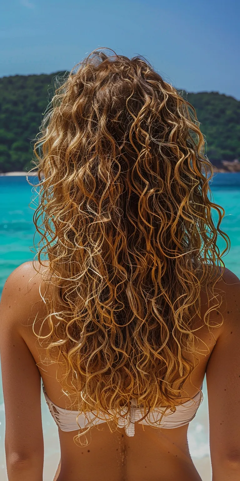 vacation hairstyles Mermaid hair, Curly Ringlets, Digital perm, Hair crimping