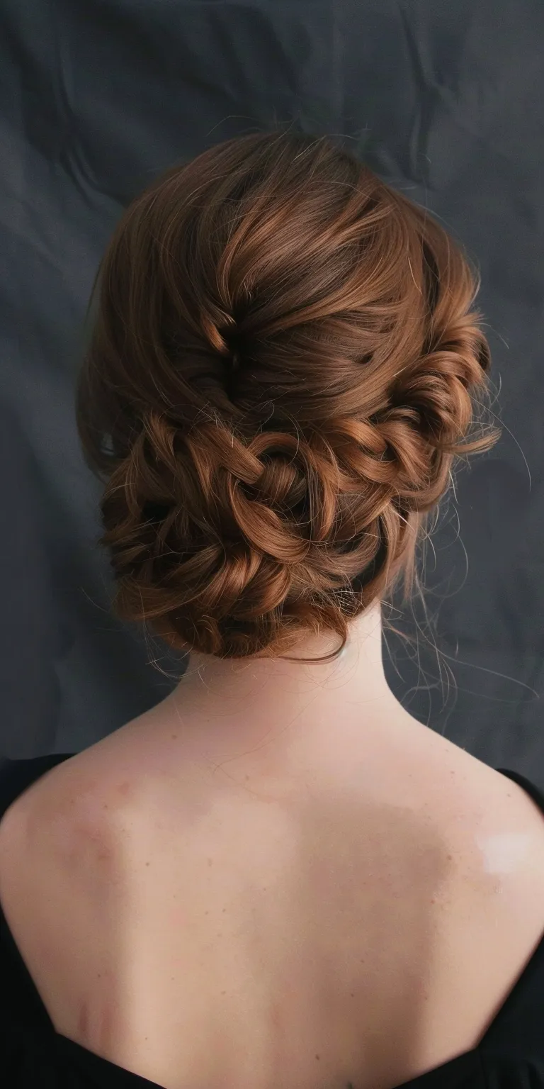 cute updo hairstyles Updo, Chignon, French braid, Milkmaid Waterfall braids