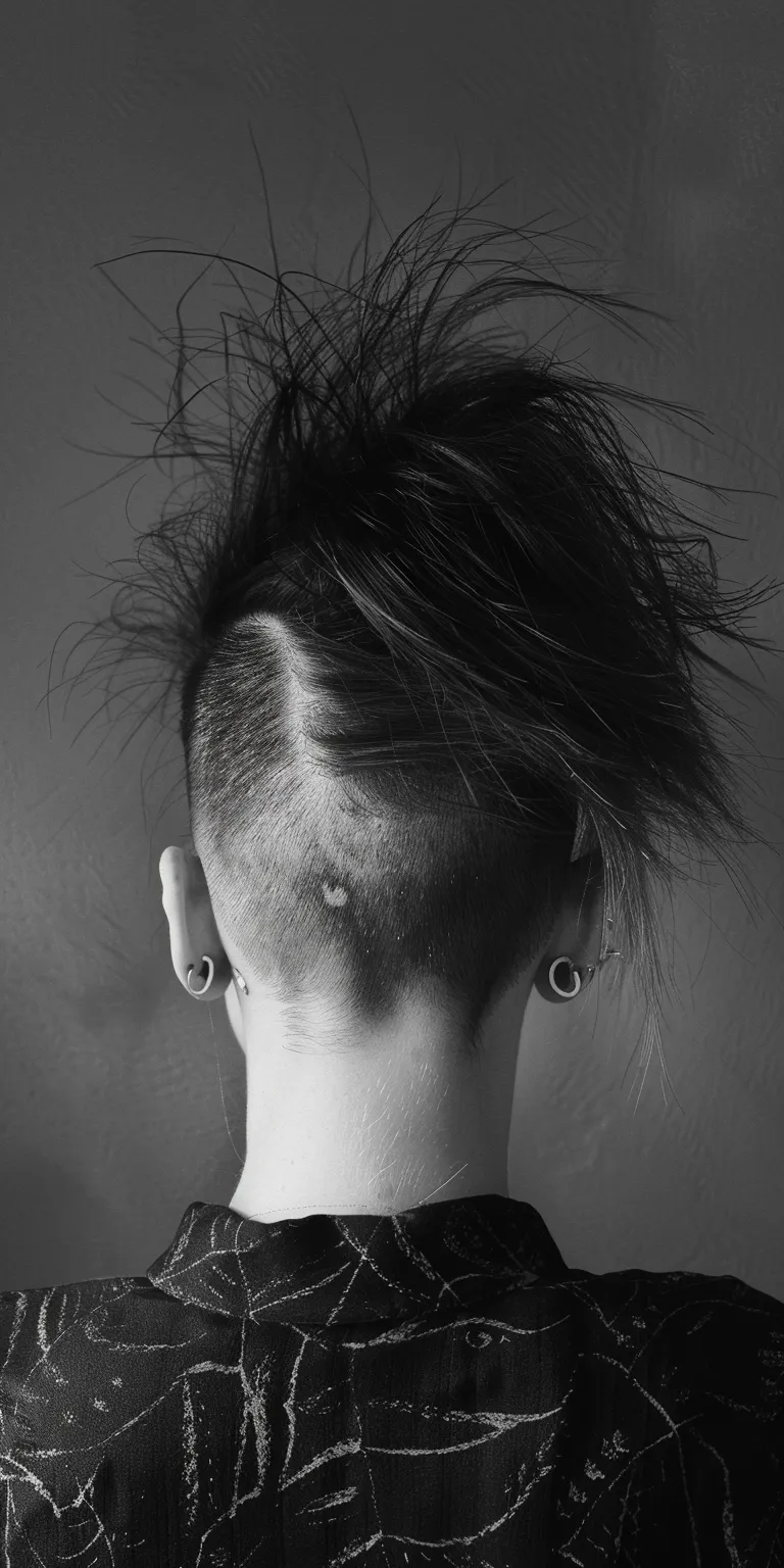 punk hairstyle Tonsure, Mohawk, Asymmetric cut, Short back and sides, Pompadour