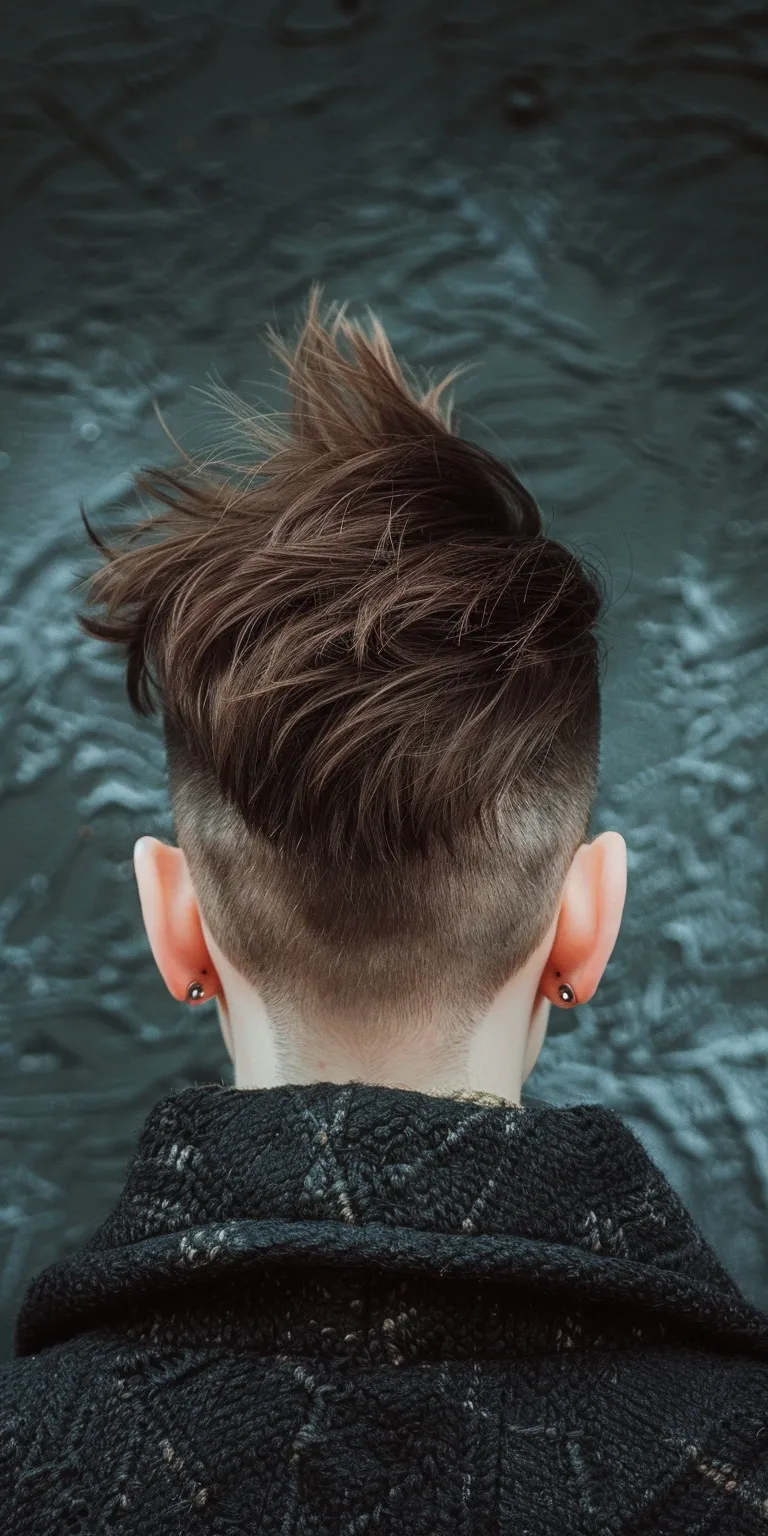 masculine haircuts Mohawk, Pompadour, Mullet, Tonsure, Short back and sides