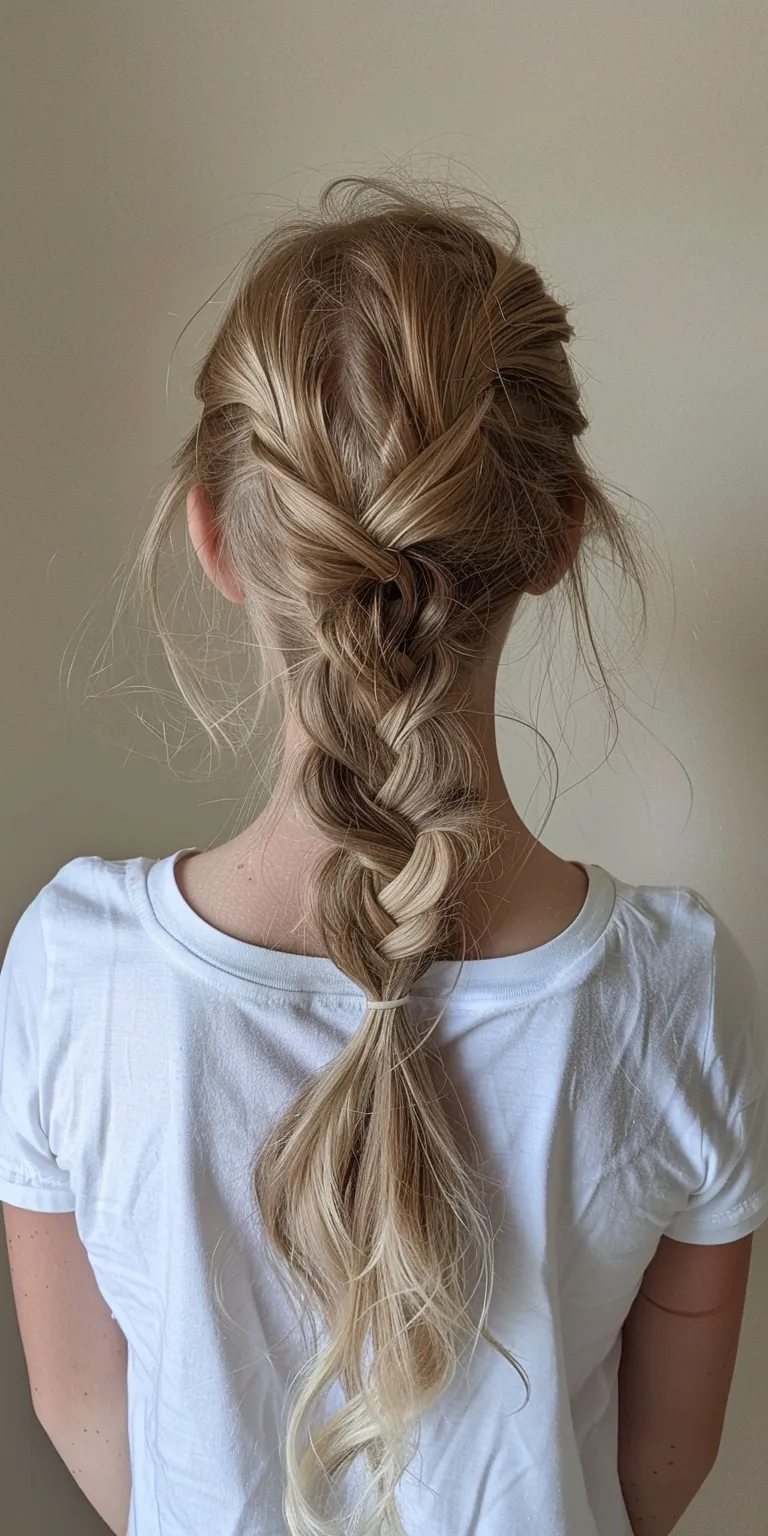 easy ponytail hairstyles Waterfall braids, French braid, Braid, Milkmaid Updo