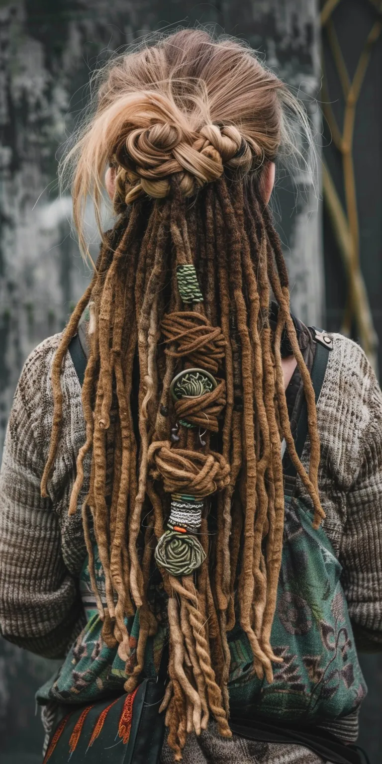 dread hairstyles for women Dreadlocks, Hair twists, Boho braids, Layered hair, Waterfall braids