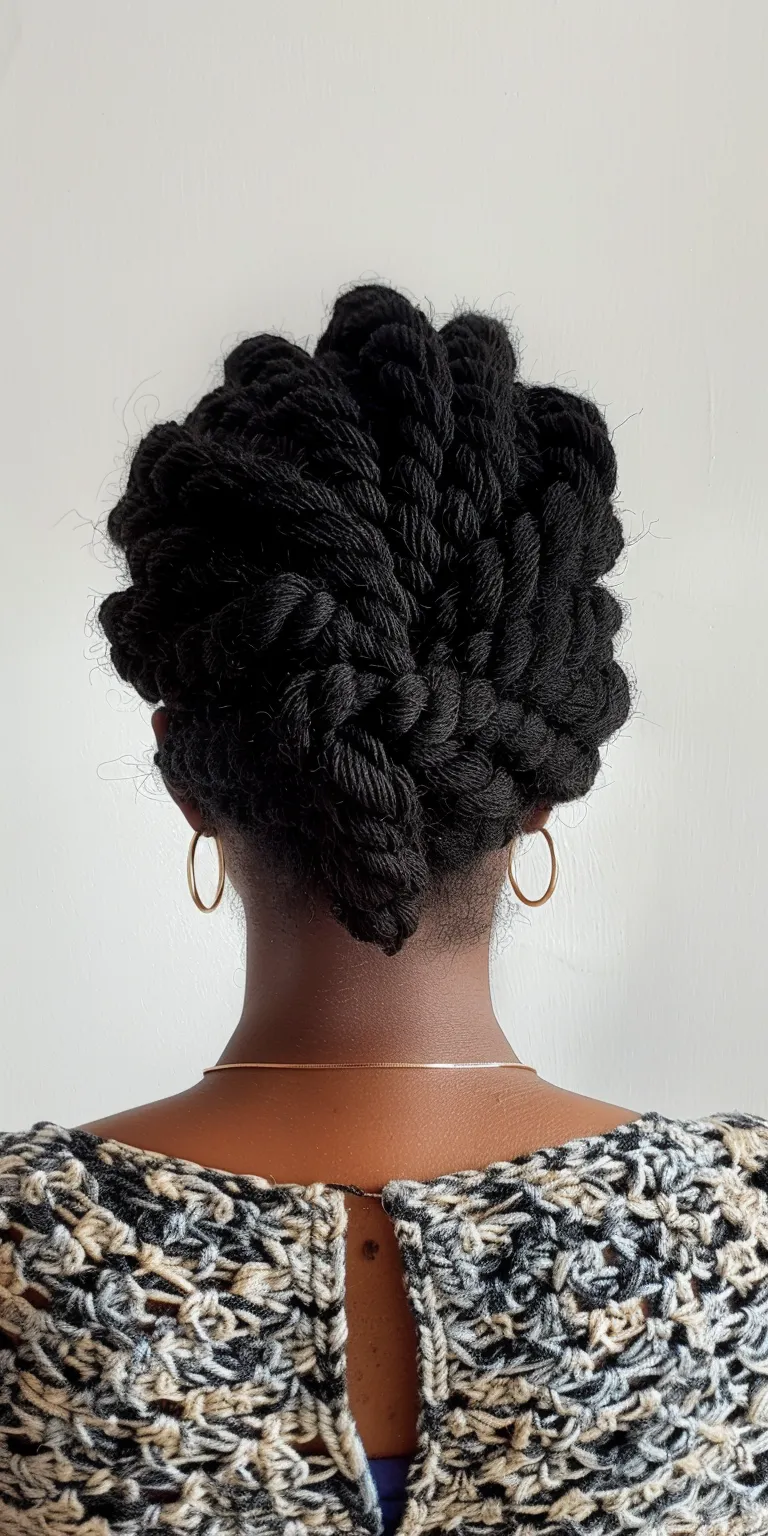 crochet braid Hair twists, French twist, Finger wave, Crochet braids, Waterfall braids