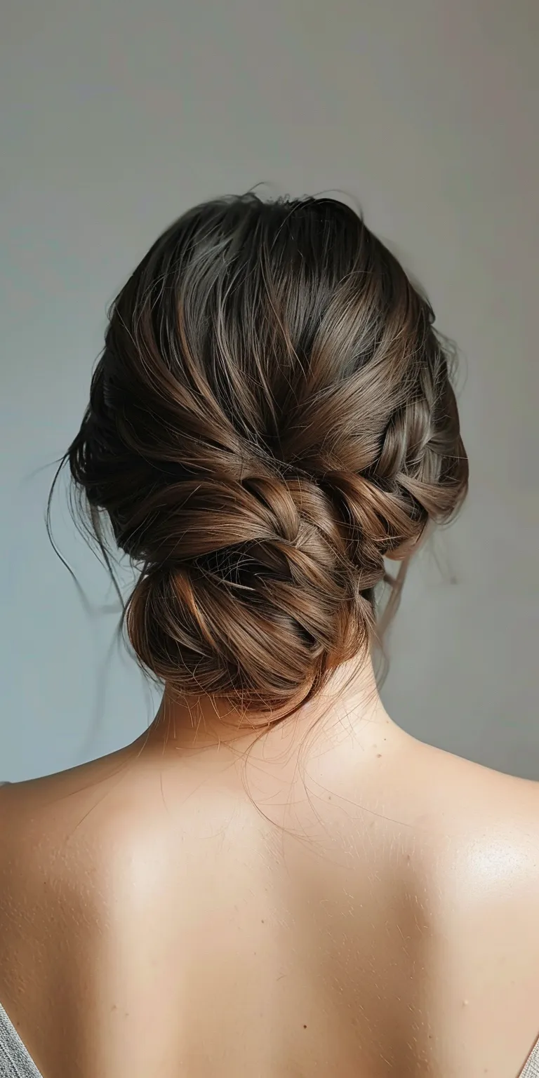 wedding guest hairstyles Waterfall braids, French braid, Chignon, Updo, twist